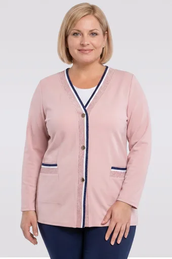 Črn pleteni pulover z zlatimi pasovi