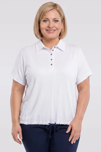 Rdeča bluza s trakom