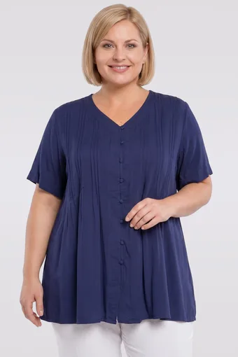 Rumena bluza z gumbi