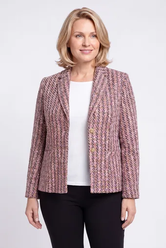 Vijolično rjava sijoča ​​blazer