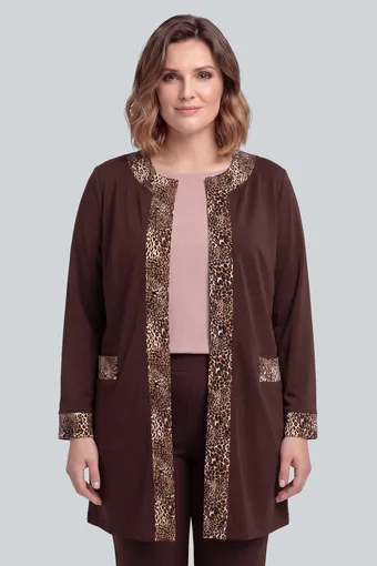 Rjav Ponča z leopardjim vzorcem
