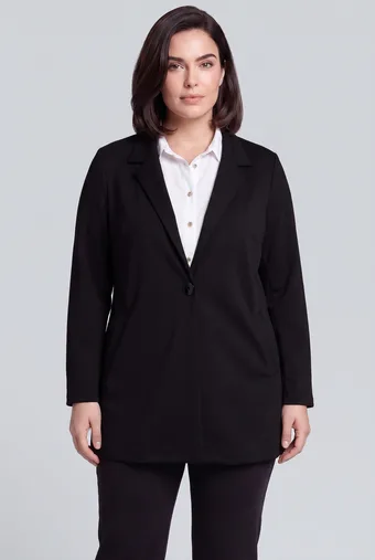 Črna blazer z gumbi