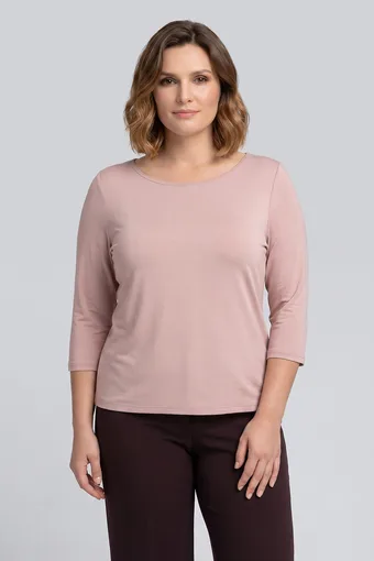 Bež bluza z rokavi do komolcev